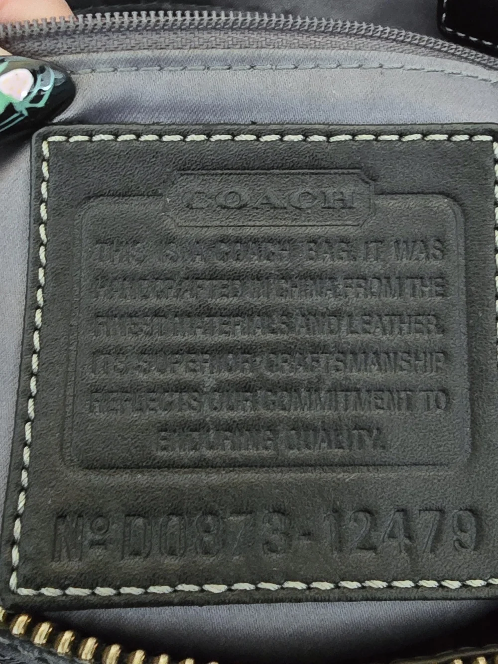 Coach Hamptons Patchwork Leather Satchel (12479)
